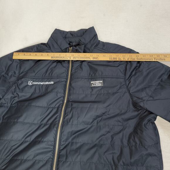 LL Bean Jacket Mens Sz XXL Black Quilted Gorpcore Puffer Winter Cold Snow Ski - Picture 12 of 16